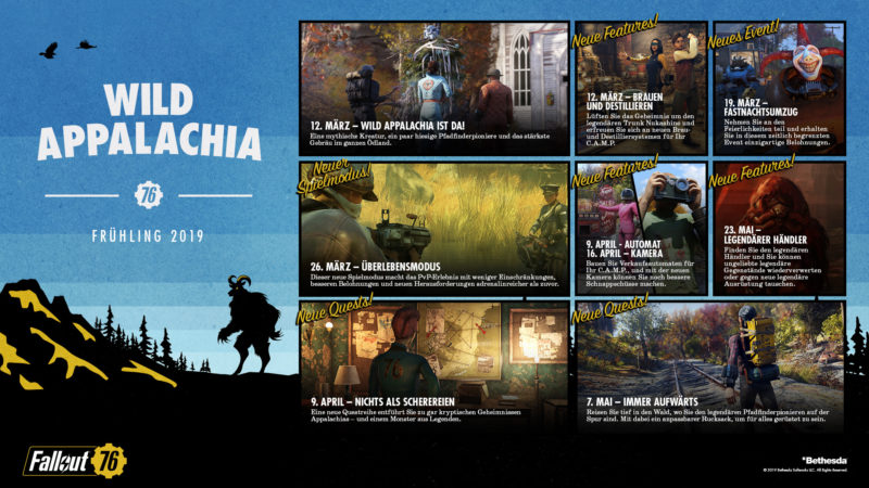 Fallout 76 Roadmap 2019 Wild Appalachia