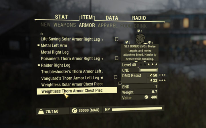 Fallout 76 -Neue Tabs im Pip-Boy